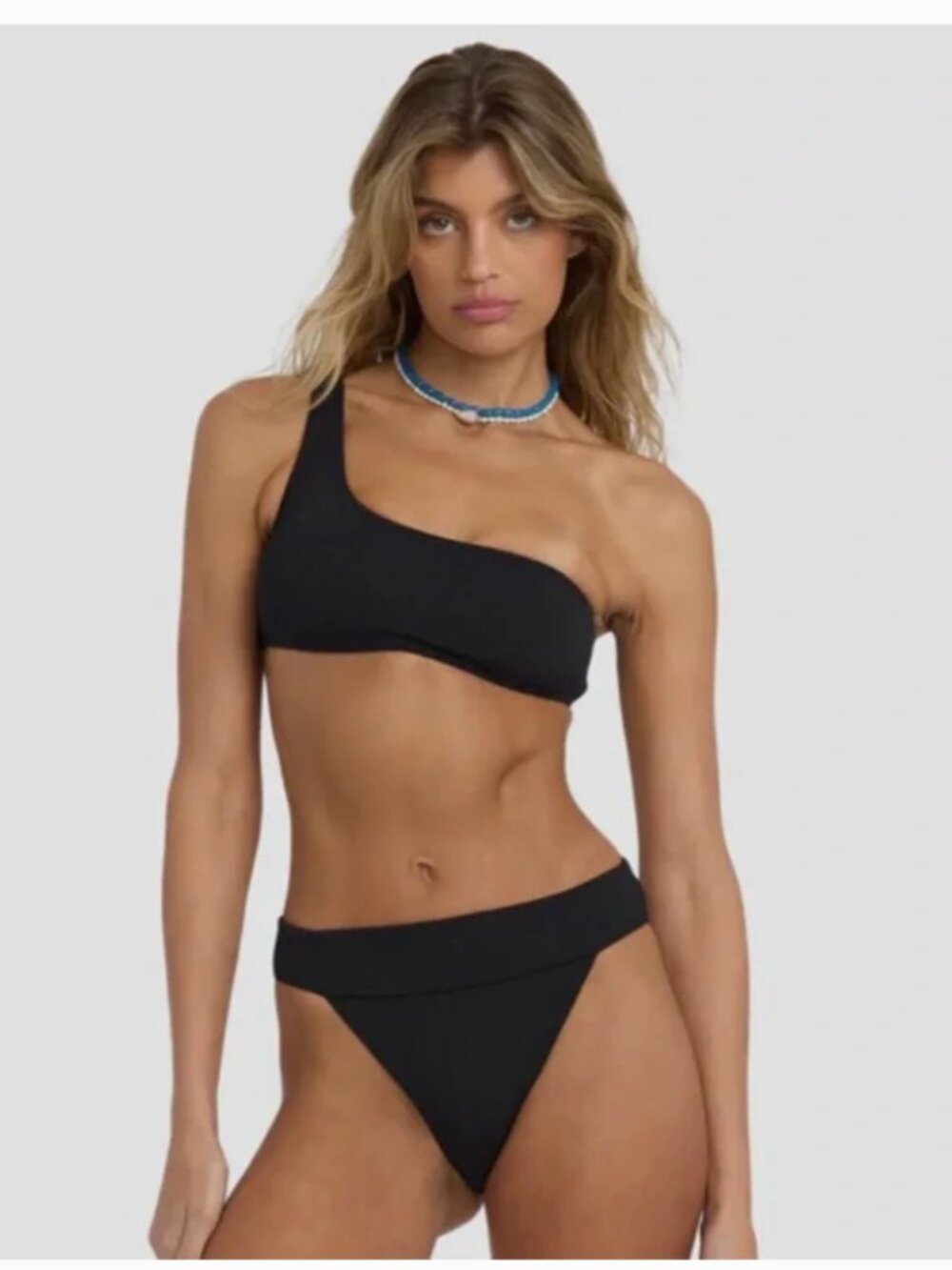 NWT Billabong Black One-Shoulder Two-Piece Bikini Set | Size Small
